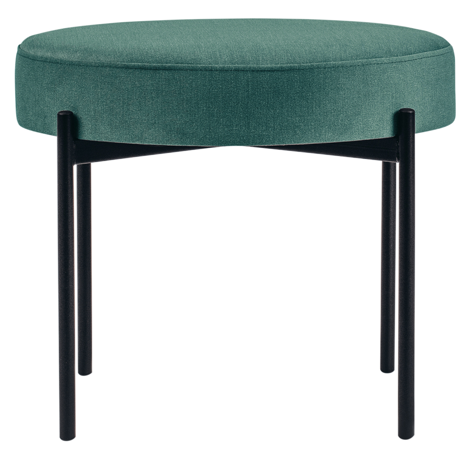 PAPERFLOW Banc GAIA, rond, habillage tissu, vert