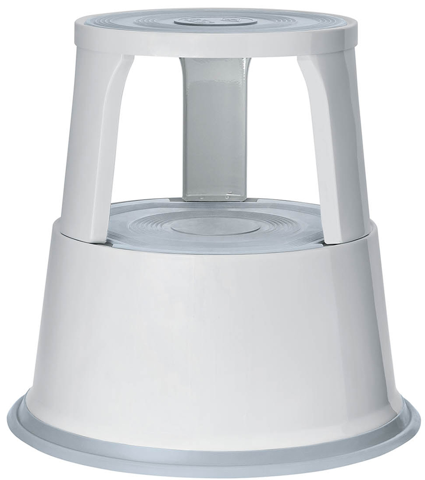 WEDO Tabouret marchepied, en métal, RAL 7035, gris lumière