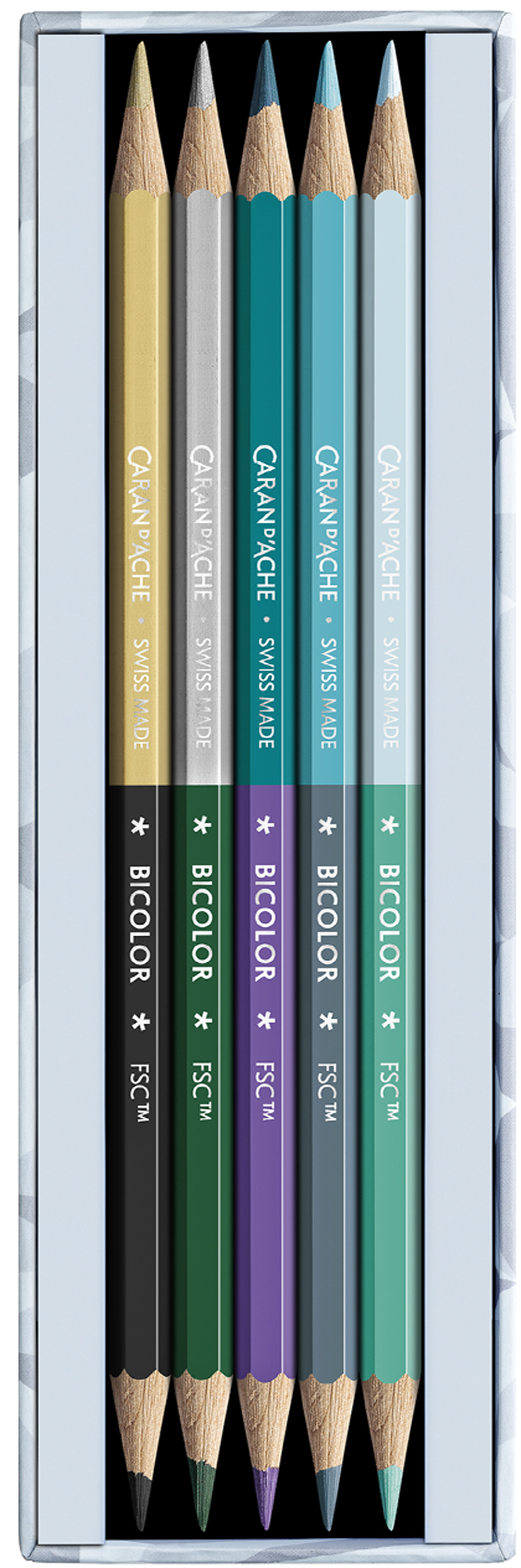 Crayons de couleur BICOLOR ALPINE FROST, contenu