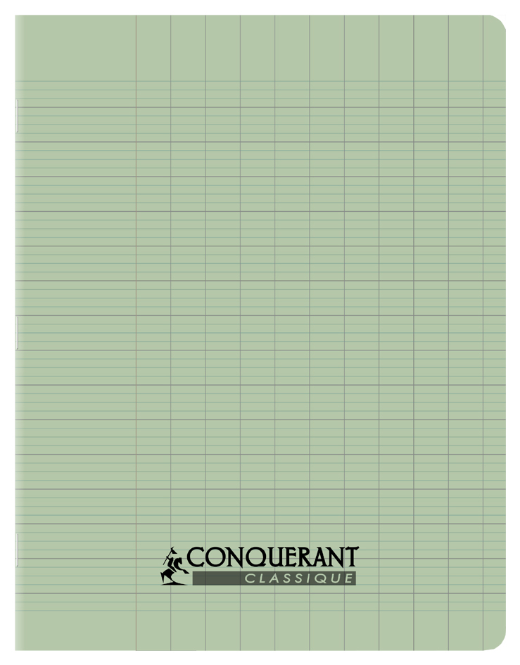 Cahier couverture Polypro, vert pastel