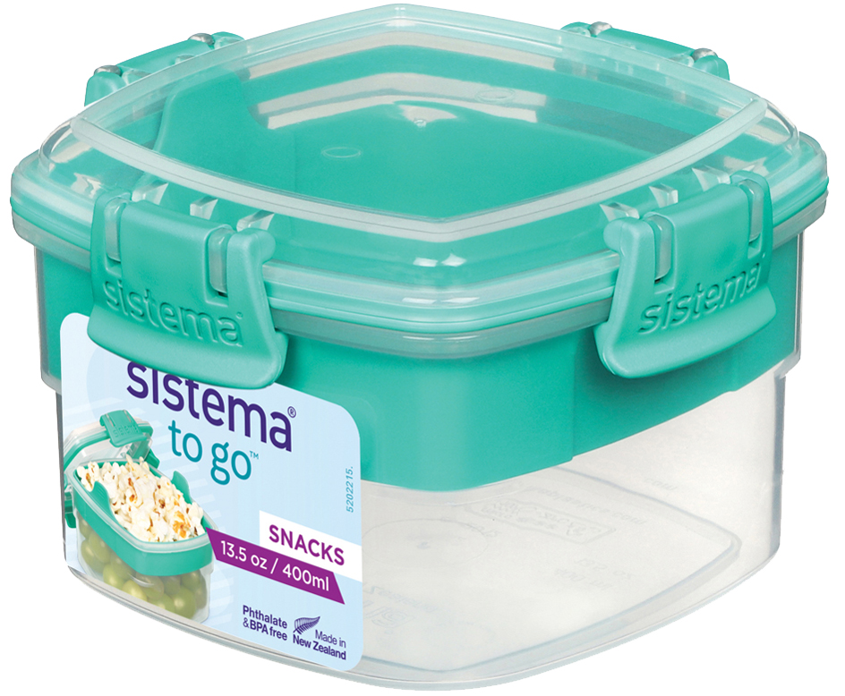 Boîte à snack SNACKS TO GO, vert menthe