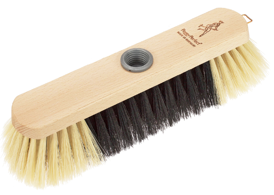 Balai en bois, brosse synthétique