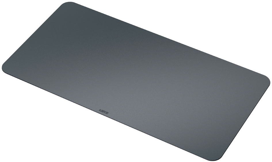LEITZ Sous-main, 700 x 360 mm, en cuir recyclé, gris foncé