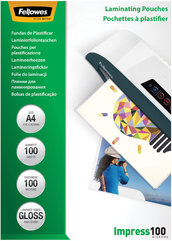 Fellowes Pochette de plastication, A5, brillante