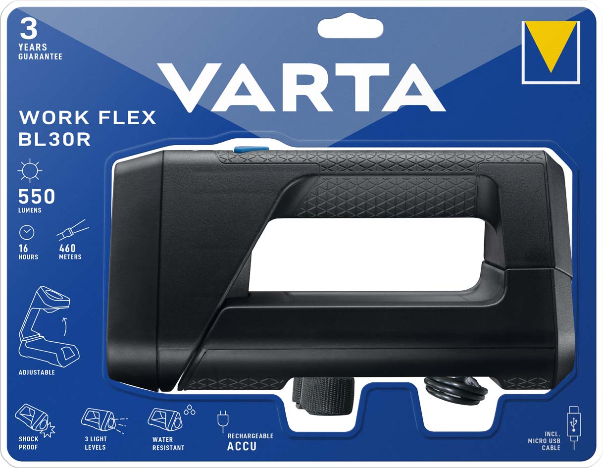 Lampe de travail rechargeable "Work Flex BL30R Light", sous blister