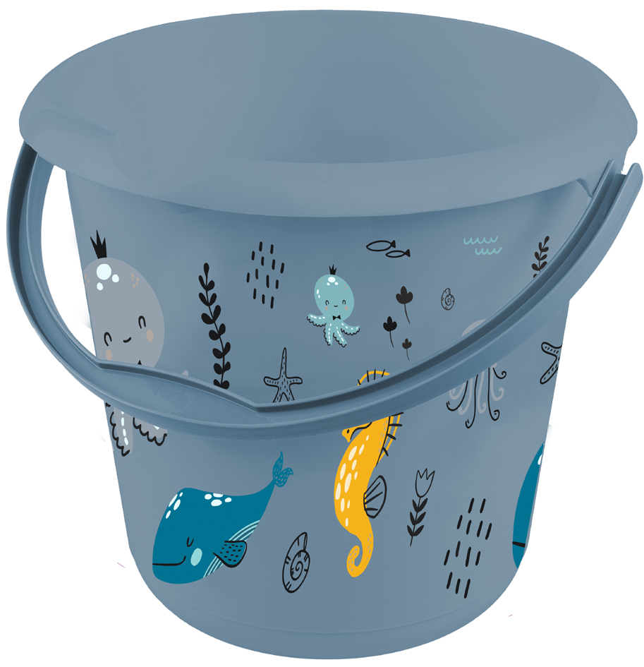 keeeper Seau déco ilvie 'Sealife', rond, 10 litres