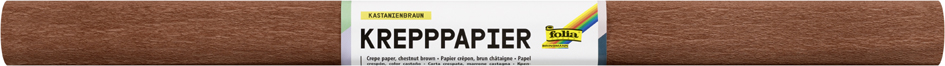 folia Rouleau de papier crépon, 500 mm x 2,5 m, châtain