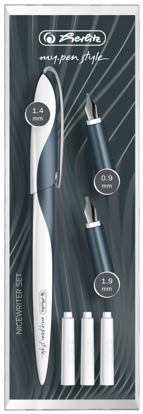 herlitz Kit de calligraphie my.pen Nicewriter 'Dark Shale'