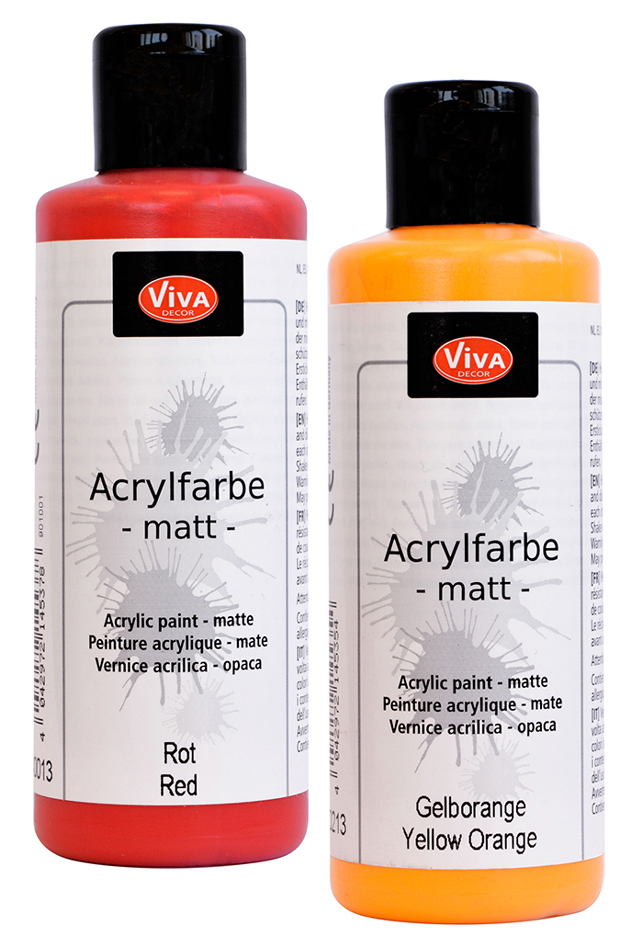 Peinture acrylique, flacon