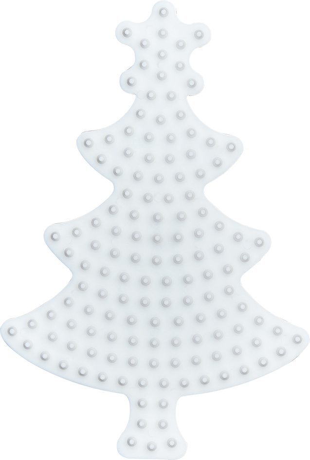 Hama Plaque pour perles midi 'Sapin de Noël', blanc