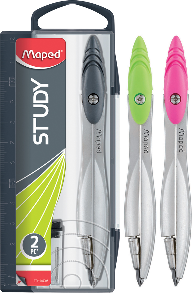 Maped Coffret compas Study, assorti