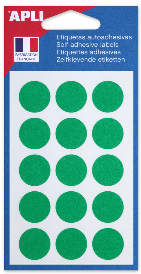 APLI Pastille de signalisation, diamètre: 19 mm, blanc
