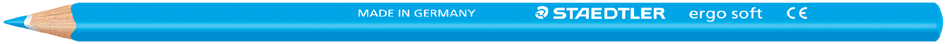 STAEDTLER Crayon de couleur ergosoft, bleu clair