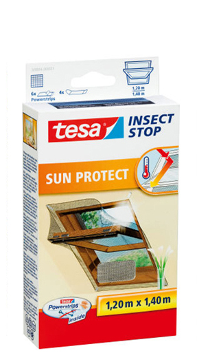 tesa Grille anti-mouche protection solaire pour vasistas
