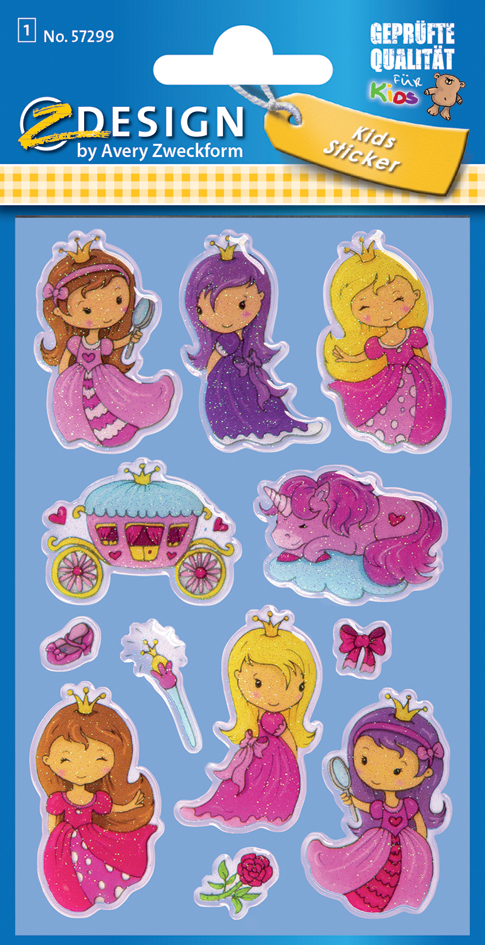 AVERY Zweckform ZDesign KIDS Sticker Glossy 'Princesse'