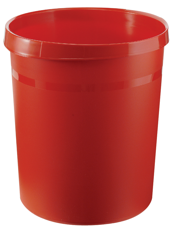 Corbeille à papier GRIP, rouge