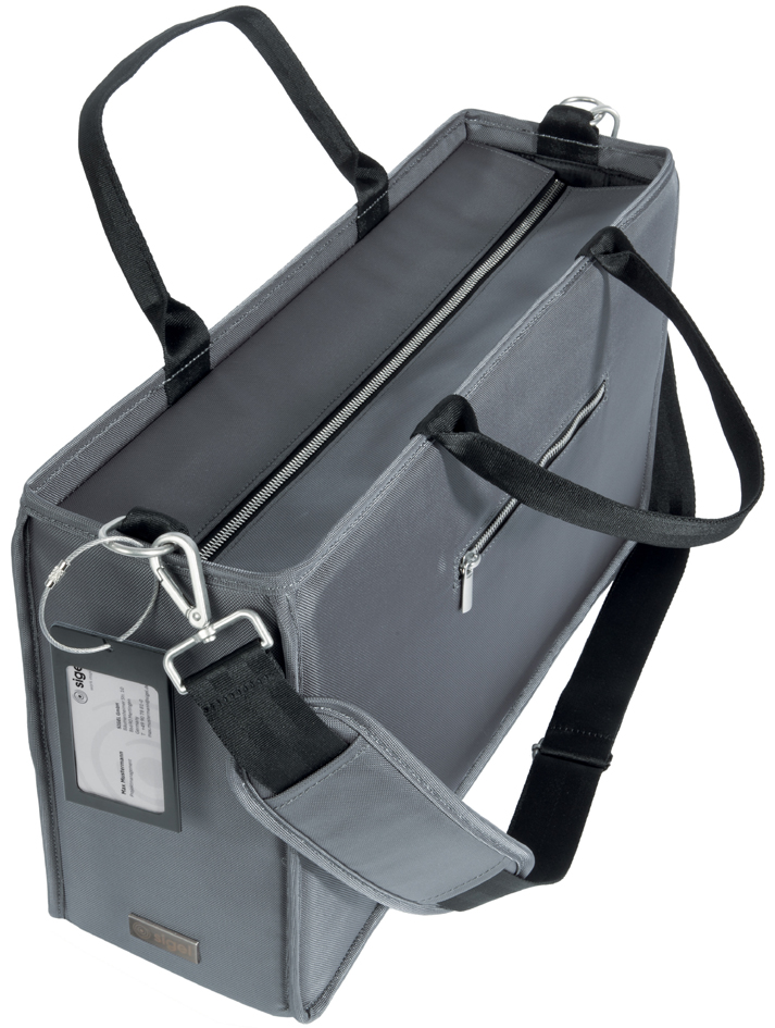 sigel Sacoche Business Desk Sharing Bag, RPET, L, gris