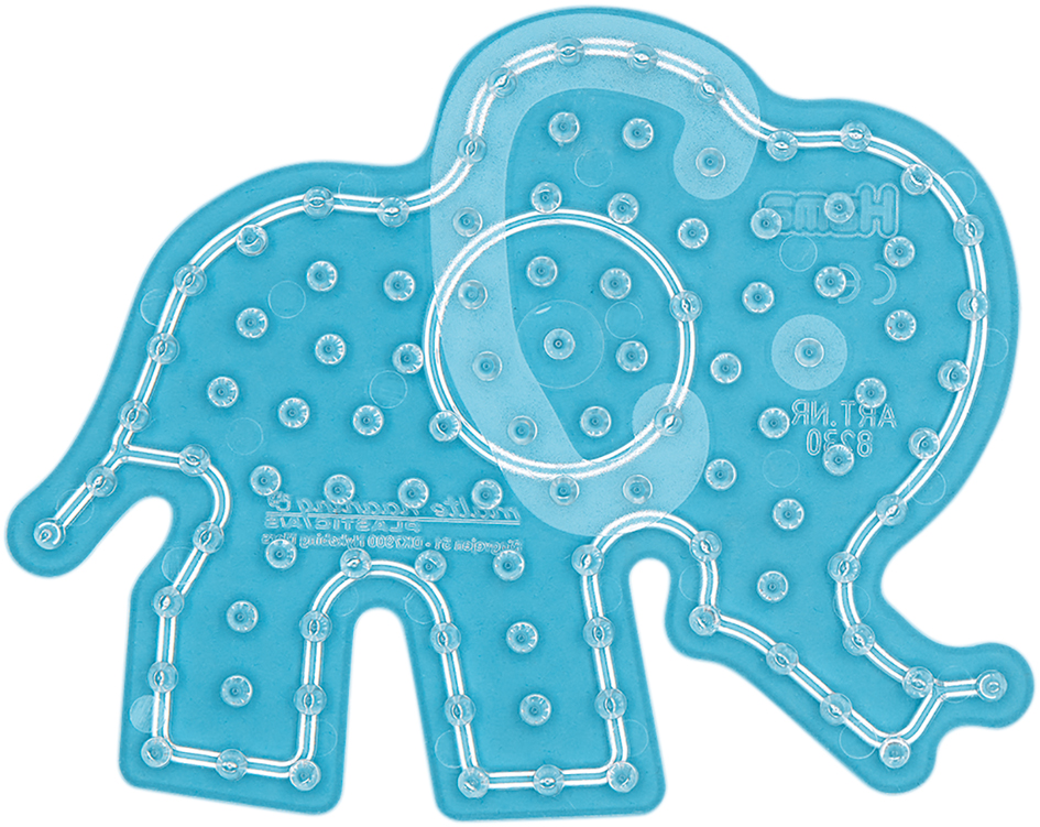Hama Plaque pour perles à repasser 'Eléphant', transparent