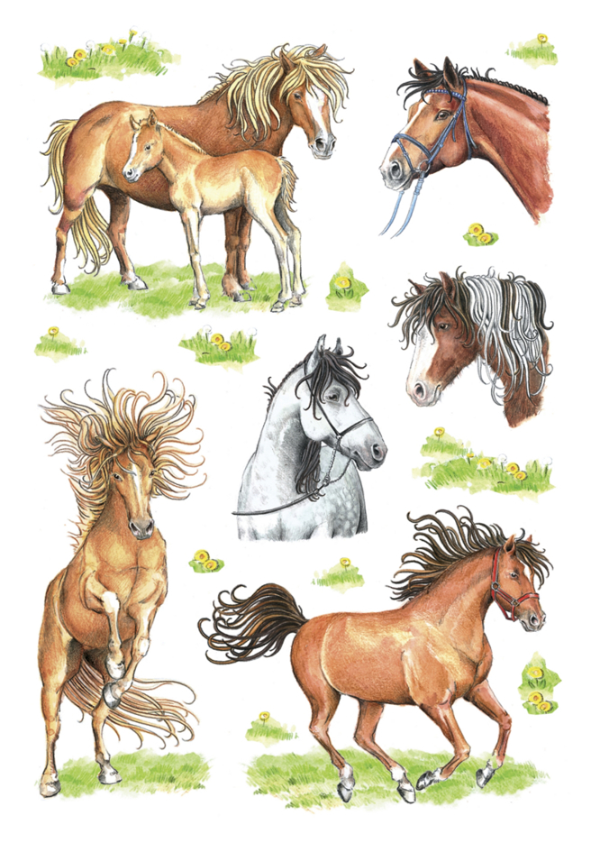HERMA Sticker DECOR 'Dessins de chevaux'