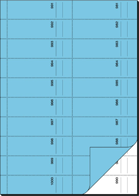 sigel Bloc de bons 'Carnet de bons', A4, 1000 coupons, bleu