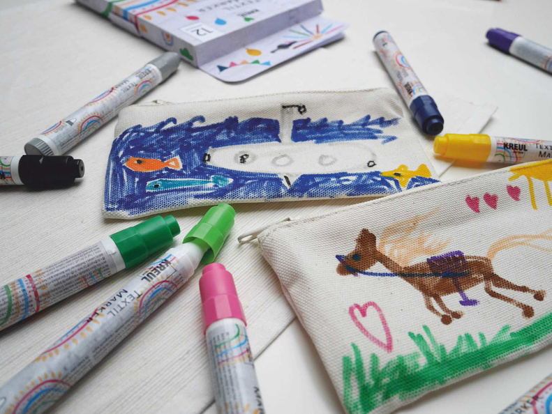 Marqueurs pour textiles, kit