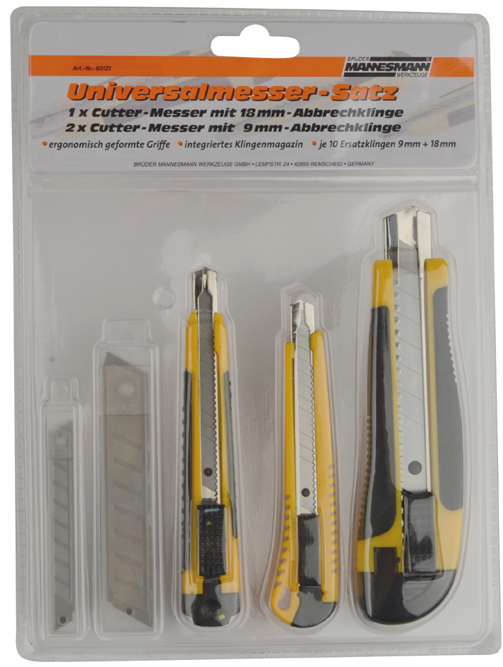 Kit de cutter, sous emballage blister