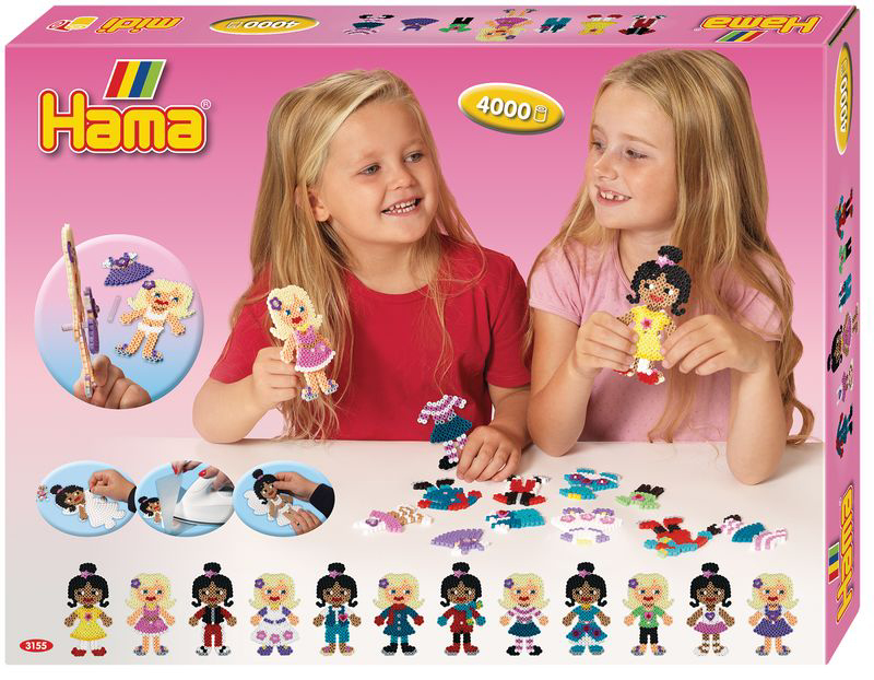 hama Perles à repasser midi 'Poupée à habiller', coffret