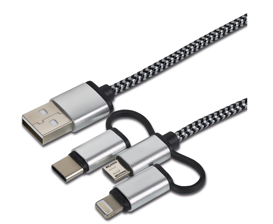 Câbles: 3in1 USB - Lightning