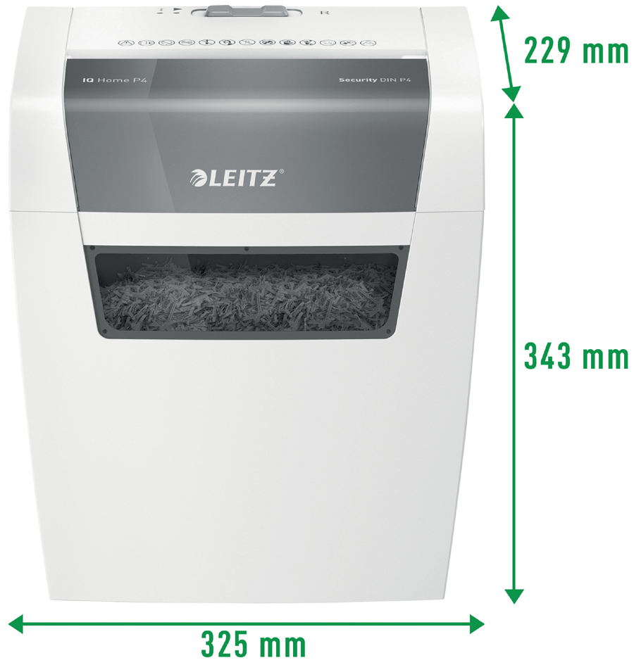 Destructeur de documents IQ Home, dimensions