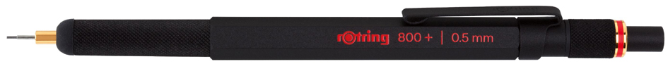 rotring Stylo à pointe fine et stylet 800+, 0,5 mm, noir