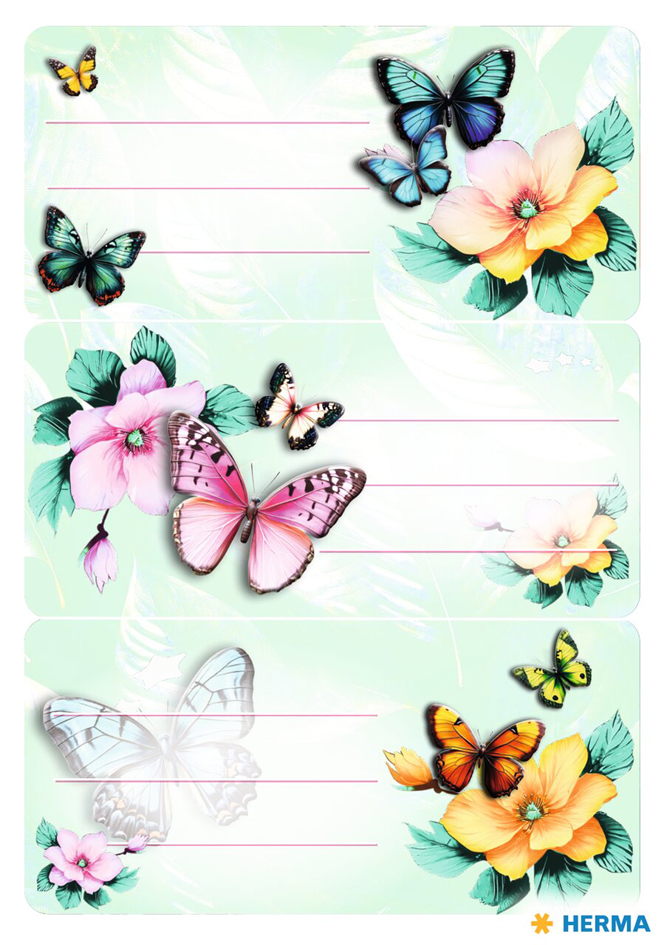HERMA Étiquette pour livre VARIO Le monde des chevaux motif animal 76 x 35 mm multicolore 9 3