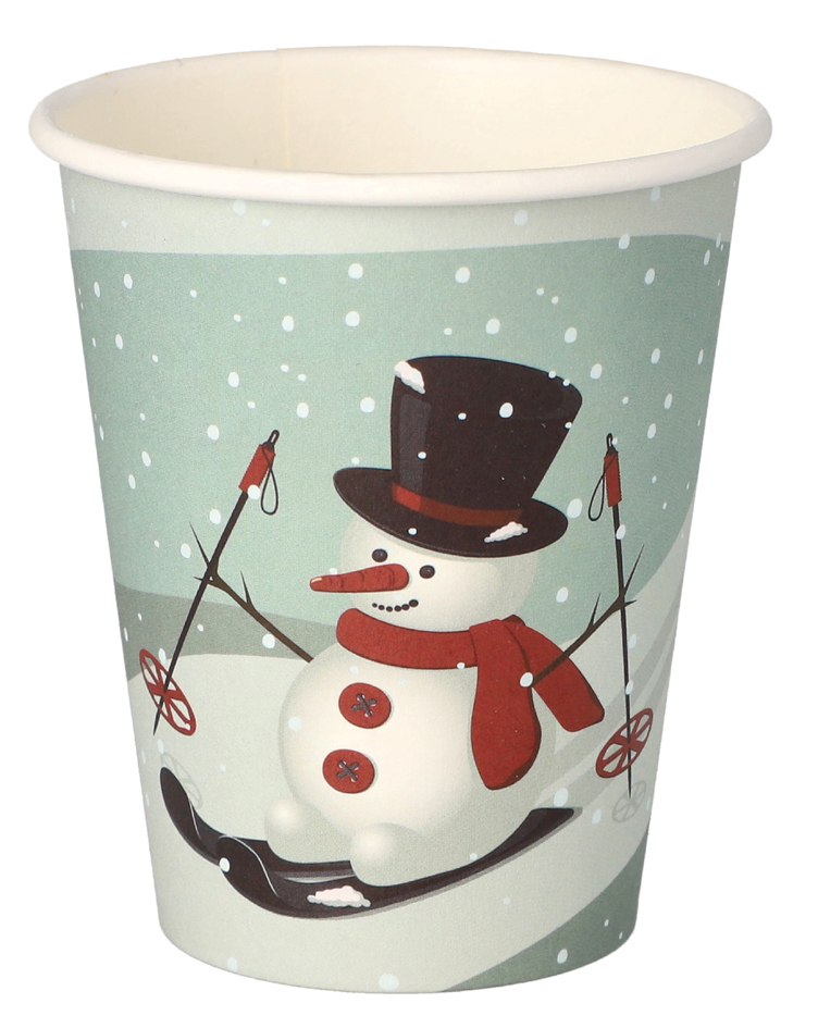 STARPAK Gobelet en carton 'Snowman', 0,2 l