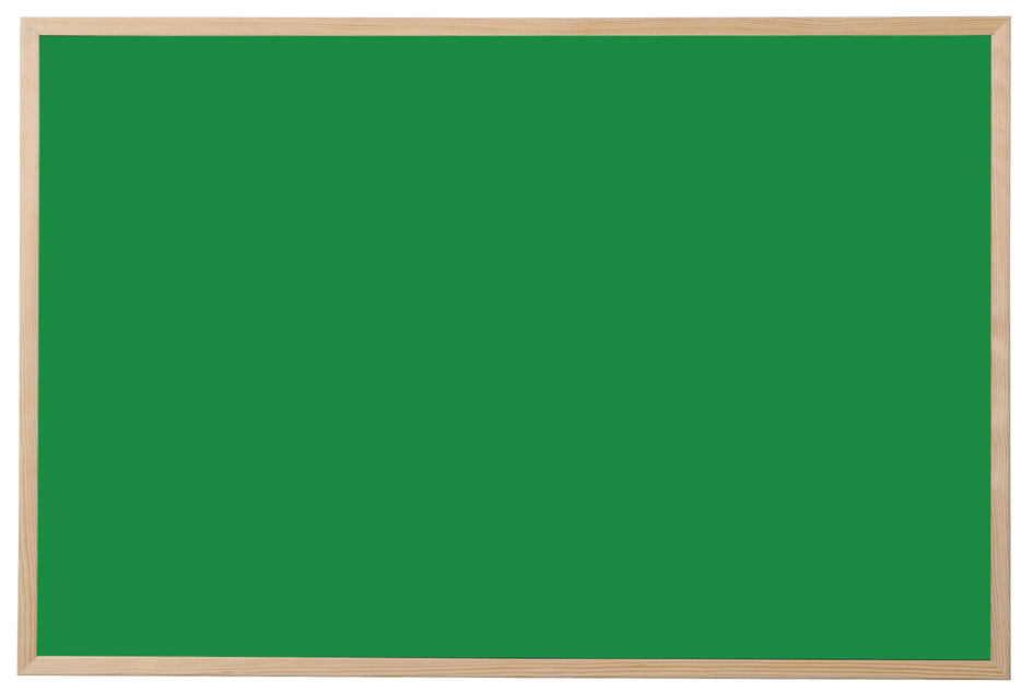 Bi-Office Tableau noir, bois naturel, 600 x 400 mm, vert