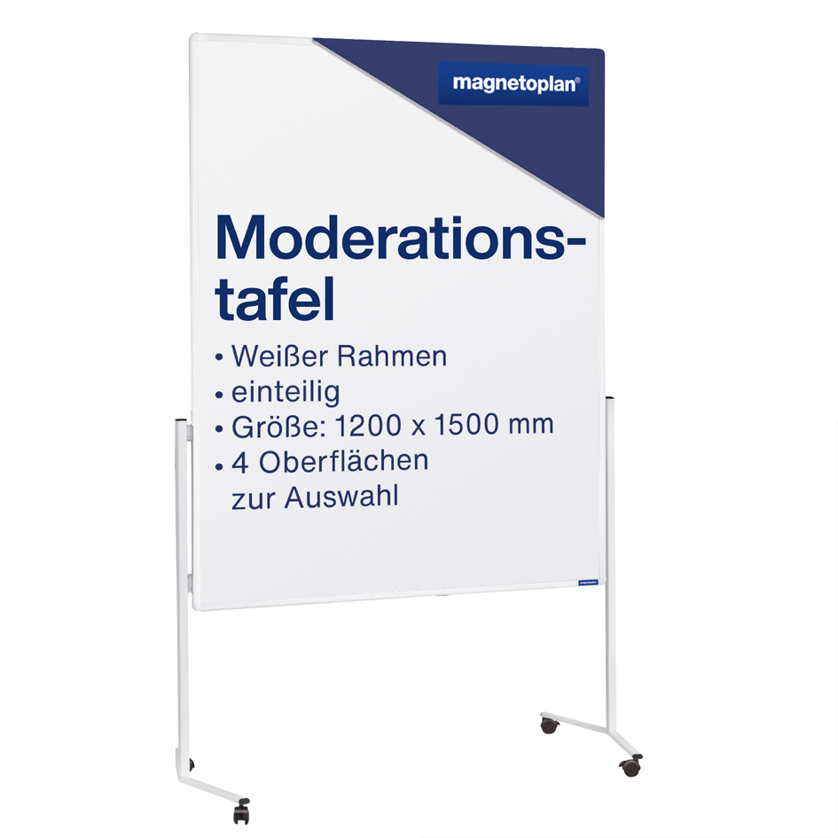 magnetoplan tableau de présentation,(L)1200x(H)1500mm, blanc