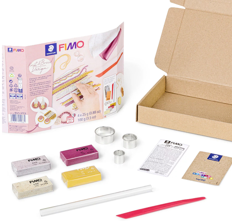 Kit de pâte à modeler SOFT design tricot, contenu
