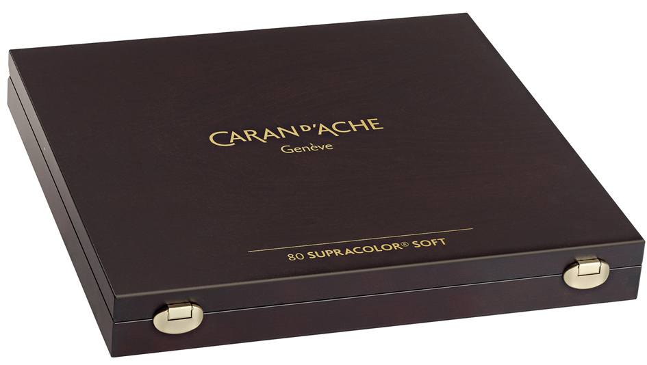 Crayons de couleur SUPRACOLOR® Soft Aquarelle, coffret en bois