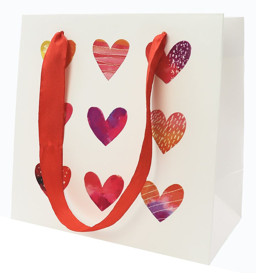 SUSY CARD Sac cadeau 'Coeurs'