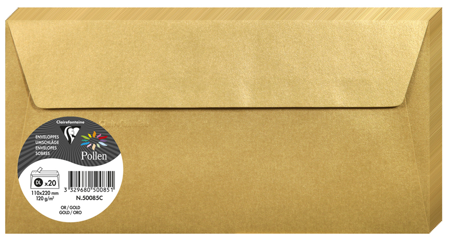 Pollen by Clairefontaine Enveloppes DL, or