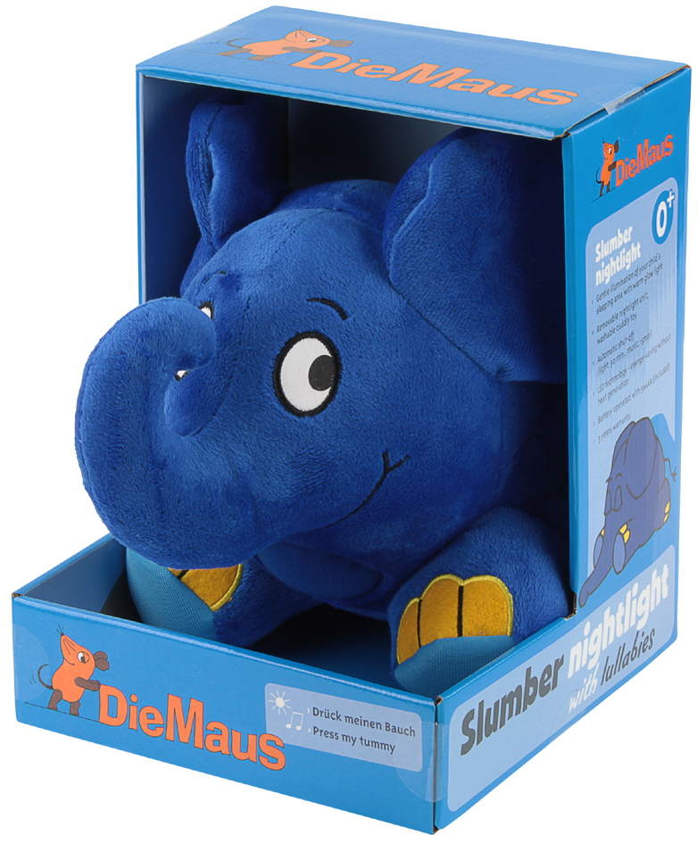 Veilleuse en peluche "éléphant" - dans l'emballage