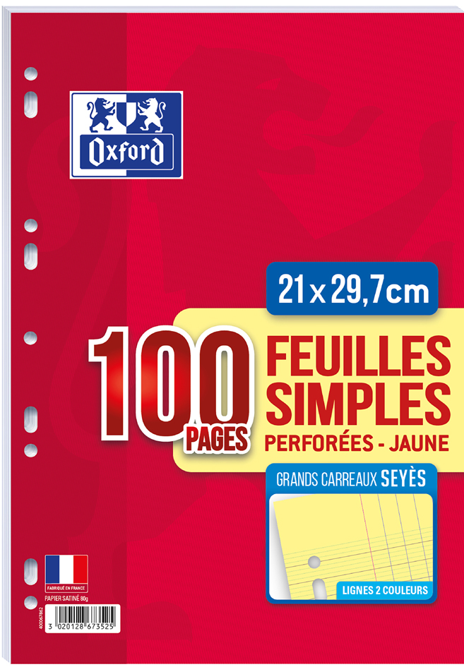 Feuillets mobiles, 210 x 297 mm