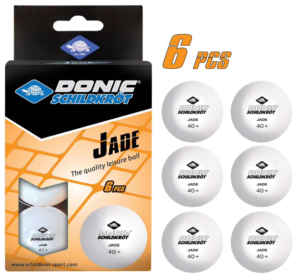 DONIC SCHILDKRÖT Balle de tennis de table Jade, boîte de 6