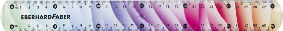 EBERHARD FABER Règle plate Rainbow, 300 mm