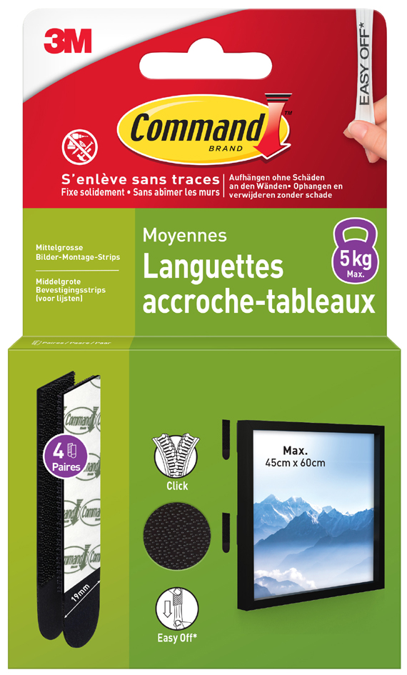 Languettes accroche-tableaux