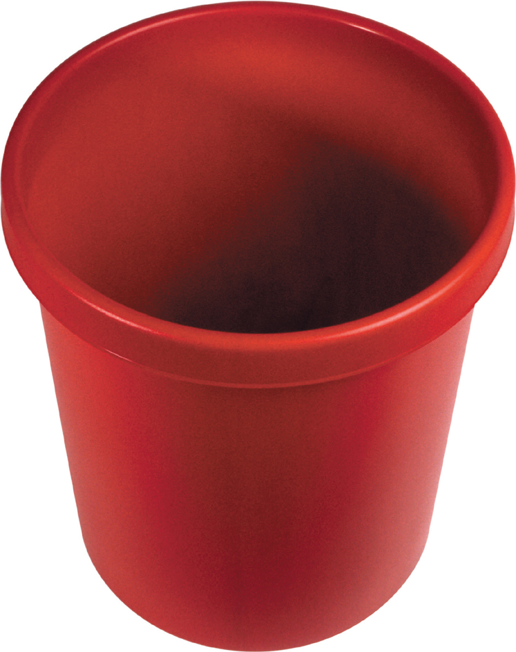 helit Corbeille à papier 'the german', 30 litres, PE, rouge