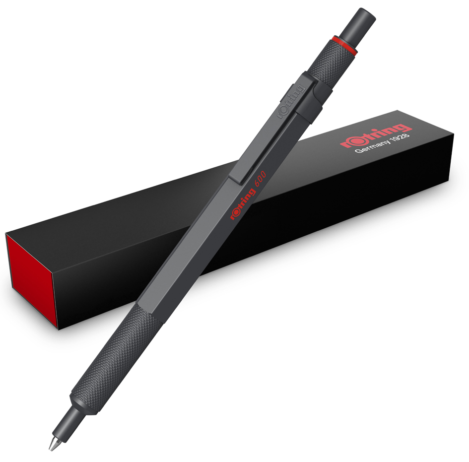 rotring Stylo à bille rétractable 600, Darkstone