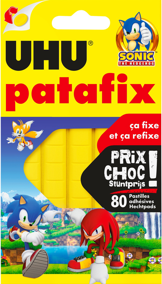 UHU Pâtes adhésives patafix 'SONIC', jaune