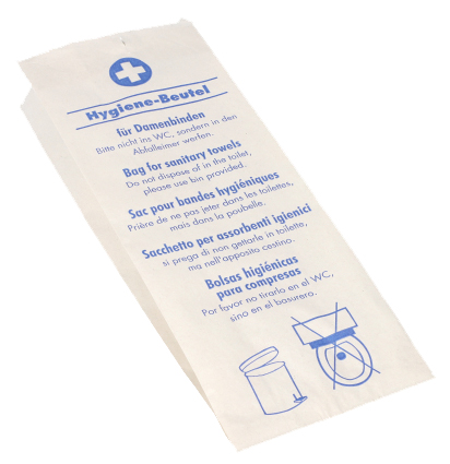 Sachets hygiéniques, papier
