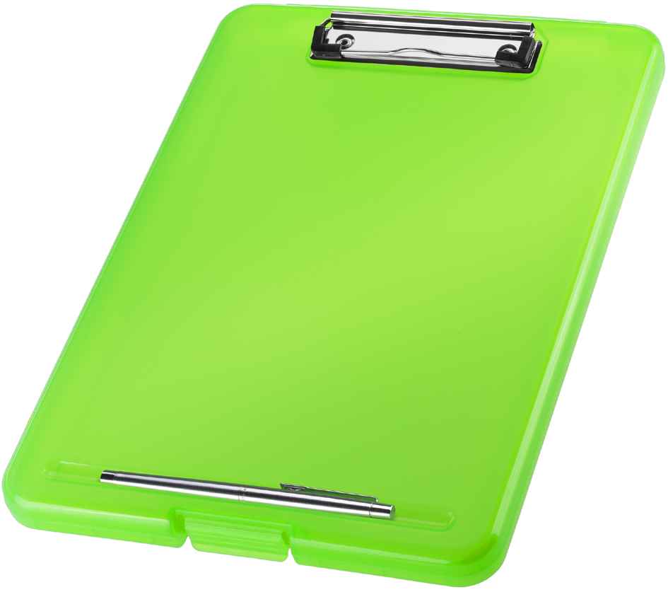helit Porte-bloc avec compartiment 'the clip', A4, vert