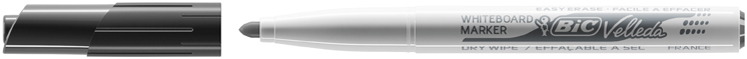 BIC Marqueur pour tableau blanc Velleda Medium 1741, noir