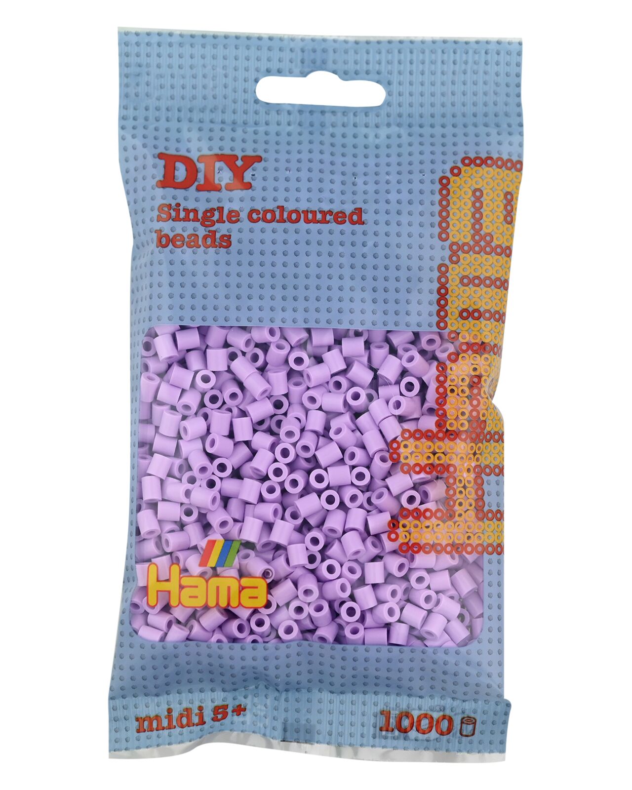 Hama Perles à repasser midi, sachet, lilas pastel
